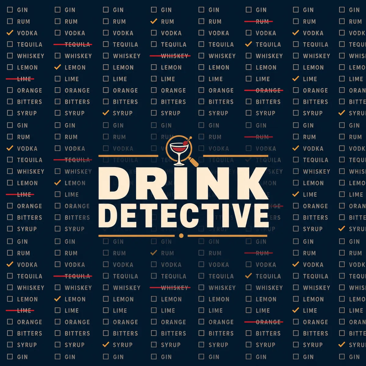 Drink Detective (A Blind Tasting Guessing Game)